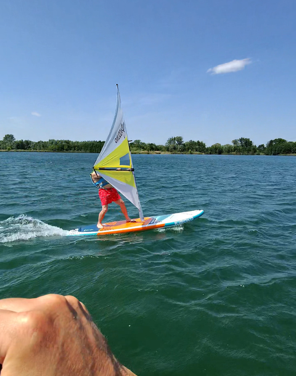 BASIC Paddle Sail - YELLOW/WHITE